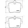 8DB 355 037-991 HELLA PAGID Комплект гальмівних колодок дисковий гальм