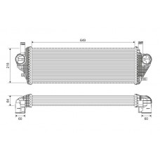822903 VALEO Интеркулер