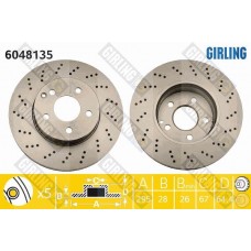 6048135 GIRLING Гальмівний диск