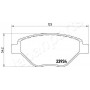 PA-0716AF JAPANPARTS Комплект гальмівних колодок дисковий гальм