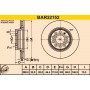 BAR22152 BARUM Гальмівний диск