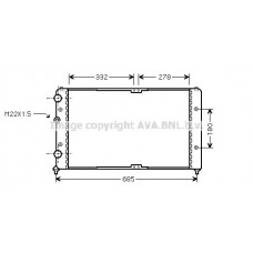 VNA2191 AVA QUALITY COOLING Радіатор охолодження двигуна