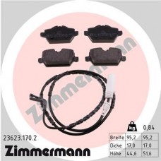 23623.170.2 ZIMMERMANN Комплект гальмівних колодок дисковий гальм