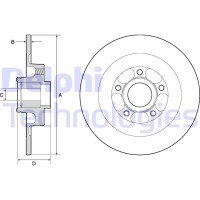 BG9138RSC DELPHI Гальмівний диск
