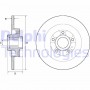 BG9138RSC DELPHI Гальмівний диск