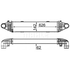 CI 358 000S MAHLE Интеркулер