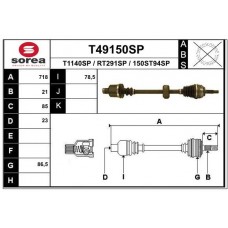 T49150SP EAI Привідний вал
