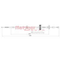 1E.BW007 METZGER Тросик, cтояночный тормоз