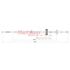 1E.BW007 METZGER Тросик, cтояночный тормоз