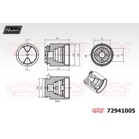 72941005 MAXTECH Поршень корпус скоби гальма
