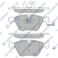 SP2214 Hi-Q Комплект гальмівних колодок дисковий гальм