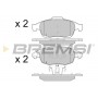 BP3329 BREMSI Комплект гальмівних колодок дисковий гальм