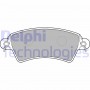 LP1517 DELPHI Комплект гальмівних колодок дисковий гальм
