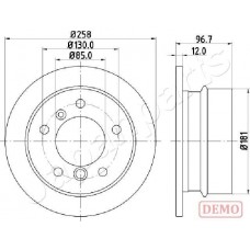 DP-0518C JAPANPARTS Гальмівний диск