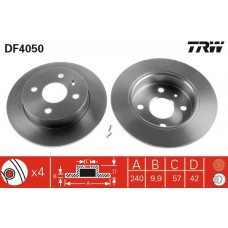 DF4050 TRW Гальмівний диск