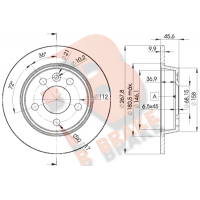 78RBD21094 R BRAKE Гальмівний диск