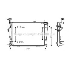 HY2127 AVA QUALITY COOLING Радіатор охолодження двигуна