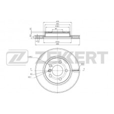 BS-6427 ZEKKERT Гальмівний диск