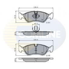 CBP01007 COMLINE Комплект гальмівних колодок дисковий гальм