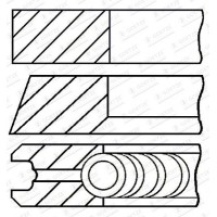 08-444100-00 GOETZE ENGINE Комплект поршневих кілець