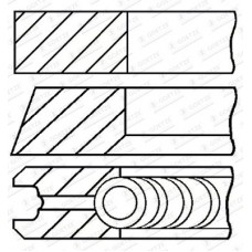 08-447500-00 GOETZE ENGINE Комплект поршневих кілець