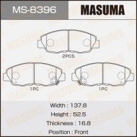MS-8396 MASUMA Комплект гальмівних колодок