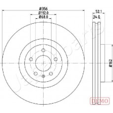 DI-0929C JAPANPARTS Гальмівний диск