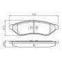 0 986 494 172 BOSCH КомплеК т гальмівних колодок, дискове гальмо