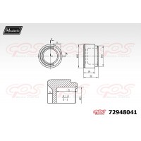 72948041 MAXTECH Поршень корпус скоби гальма