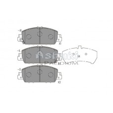 H026-43 ASHUKI by Palidium КомплеК т гальмівних колодок, дискове гальмо