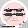 22143.180.2 ZIMMERMANN КомплеК т гальмівних колодок, дискове гальмо