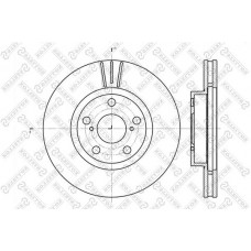 6020-4564V-SX STELLOX Гальмівний диск