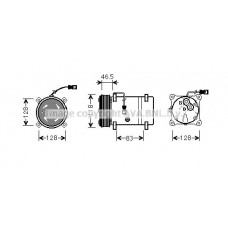 CNAK158 AVA QUALITY COOLING Компресор кондиціонера