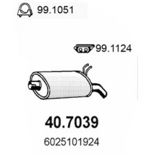 40.7039 ASSO Глушник вихлопних газів кінцевий