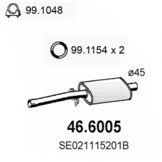 46.6005 ASSO Середній глушник вихлопних газів