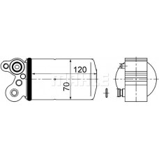 AD 101 000S MAHLE Осушувач кондиціонера