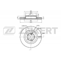 BS-5015B ZEKKERT Гальмівний диск