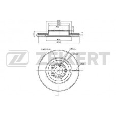 BS-5015 ZEKKERT Гальмівний диск