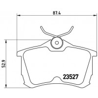 P 28 030 BREMBO Комплект гальмівних колодок дисковий гальм