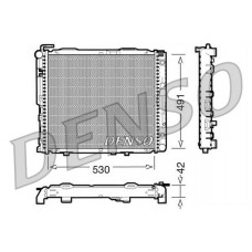 DRM17037 DENSO Радіатор охолодження двигуна