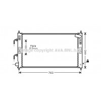 MT2240 AVA QUALITY COOLING Радіатор охолодження двигуна