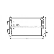 MT2240 AVA QUALITY COOLING Радіатор охолодження двигуна