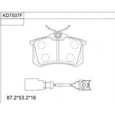 KD7507F ASIMCO Комплект гальмівних колодок дисковий гальм