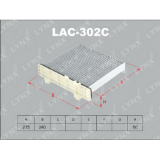 LAC-302C LYNXauto Фільтр повітря у внутрішньому просторі