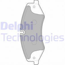 LP2176 DELPHI КомплеК т гальмівних колодок, дискове гальмо