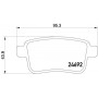 P 50 107 BREMBO Комплект гальмівних колодок дисковий гальм