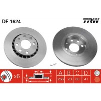 DF1624 TRW Гальмівний диск