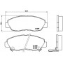 P 28 042 BREMBO Комплект гальмівних колодок дисковий гальм