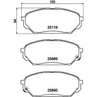MDB3404 MINTEX Комплект гальмівних колодок дисковий гальм