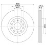 MDC1444 MINTEX Гальмівний диск